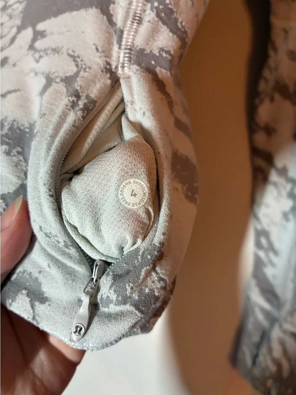 Lululemon Its Rulu Run Long Sleeve Shirt Liquidize Camo Duo Jacquard Vapor Grey